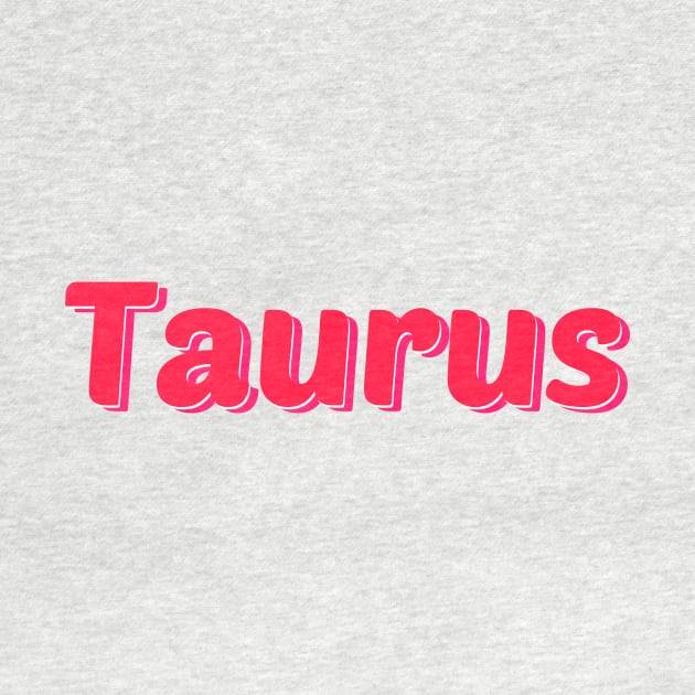 Pink Taurus Word Art by TheDaintyTaurus